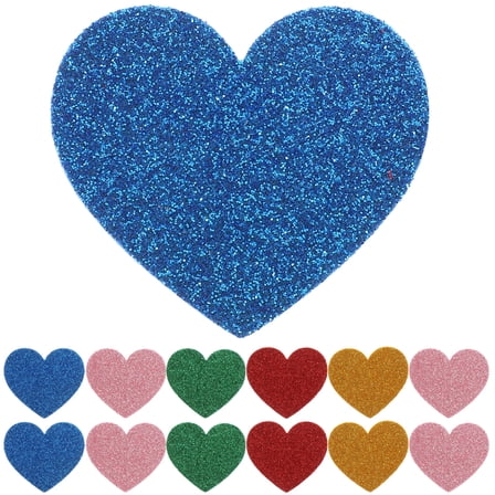 BESTYASH 15Pcs Eva Foam Heart Stickers Assorted Adhesive for Decoration and Crafts