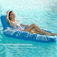 thumbnail image 2 of Pool Lounger Floats  Inflatable Pool Floaties Rafts Adult Extra Large Recliner Tanning Lounge Chair Water Floaty with Backrest Footrest Cup Holder for Swimming Pool Beach Lake and Vacatio, 2 of 7