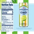 thumbnail image 3 of Sanpellegrino CIAO Lime Sparkling Flavored Water with Real Fruit Juices, 6 Pack, 3 of 14