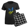 thumbnail image 5 of CafePress - Cool Ukraine Flag Ukrainian Pride Native H Pajamas - Women's Short Sleeve Print T-Shirt and Pants Dark Cotton Pajama Set, 5 of 7