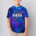 thumbnail image 2 of NASA T-Shirts for Boys Girls, Kids 3D Print Short Sleeve, Unisex Crew Neck Tee Shirts for Youth, 2 of 9