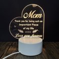 thumbnail image 1 of yeacher Heart-Shaped 3D USB Night Light for Mother's Day, Valentine's, or Gifts – Multicolor Button Switch, Compact & Portable Design, 1 of 5
