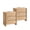 Natural, variant on wow97e 25" Tall Nightstand set of 2 for Bedroom, Wood End Table with Charging Station & 3 Storage Drawers, Modern Bedside Table w/Rounded Corner Design for Bedroom, Living Room