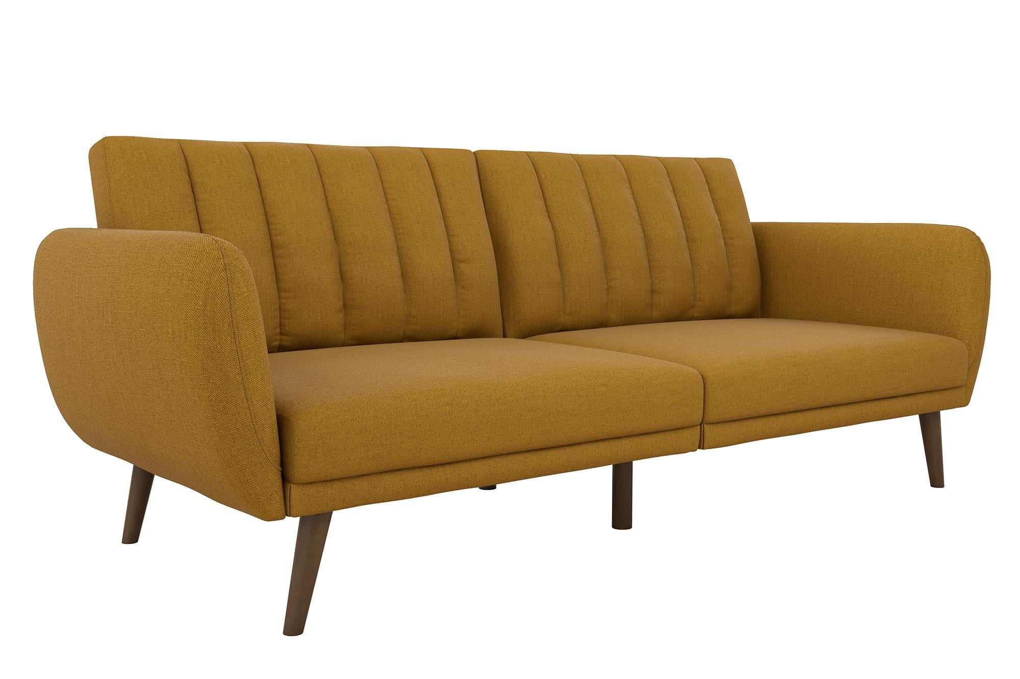 Novogratz Brittany Linen Futon Couch Multiple Colors Com