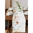 thumbnail image 4 of Colorful Flowers Table Runner 70 Inches, Botanical Garden Florals Herbs Plants Bed Runner Dresser Scarves Tabletop for Indoor Outdoor Parties/Ceremony/Banquet, 13" x 70", 4 of 8