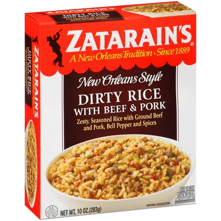 Zatarain���s�� Dirty Rice with Beef & Pork, Frozen, 10 oz. Box