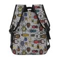 thumbnail image 4 of Disketp Bright Insects Mochila Estampada para Hombre y Mujer – Mochila Ligera Clásica con Múltiples Bolsillos para Universidad, Trabajo y Viajes-One Size, 4 of 5