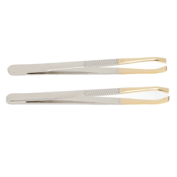 Pinzas cosméticas, 2 piezas Pinzas para cejas Pinzas para mujeres Pinzas para cejas Máxima confiabilidad