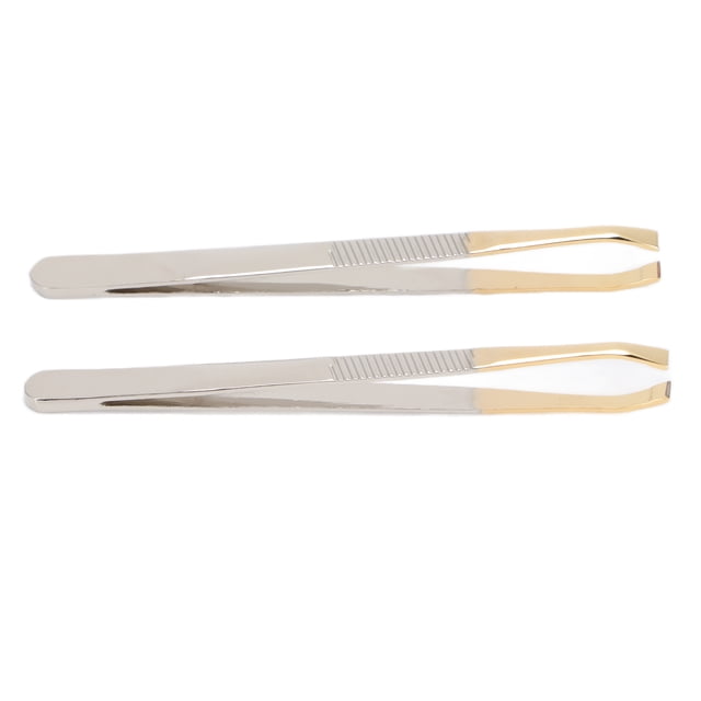 Pinzas cosméticas, 2 piezas Pinzas para cejas Pinzas para mujeres Pinzas para cejas Máxima confiabilidad