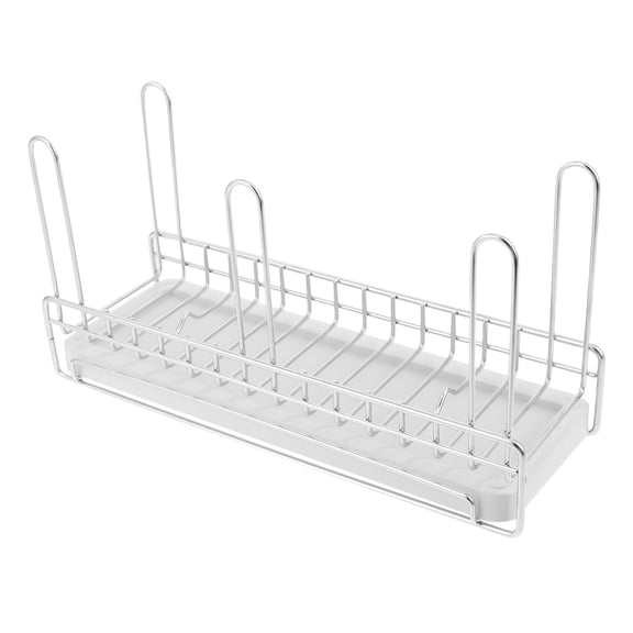 WRISTBIQUE Silver Stainless Steel Cup Drying Rack Stand for Kitchen Use with Space Saving and Large Capacity Design