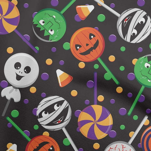 oneOone Viscose Chiffon Orange Fabric Halloween Sewing Material Print Fabric By The Yard 42 Inch Wide