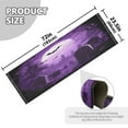 thumbnail image 6 of WOBOGO Purple Full Moon Bedside long rug delicate and soft modern indoor area decor non slip carpet for bed room corridor entrance balcony, 6 of 8