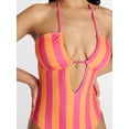 thumbnail image 4 of No Boundaries Cut Out One Piece Halter Swimsuit, Women's XXS-XXL, 4 of 5