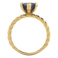 thumbnail image 4 of Clara Pucci 14K Yellow Gold 2ct Tanzanite Solitaire Ring for Women, 4 of 8