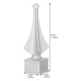 thumbnail image 2 of BESTOYARD Aluminum Quad Finial Fence Decor Silver 4pcs, 2 of 5