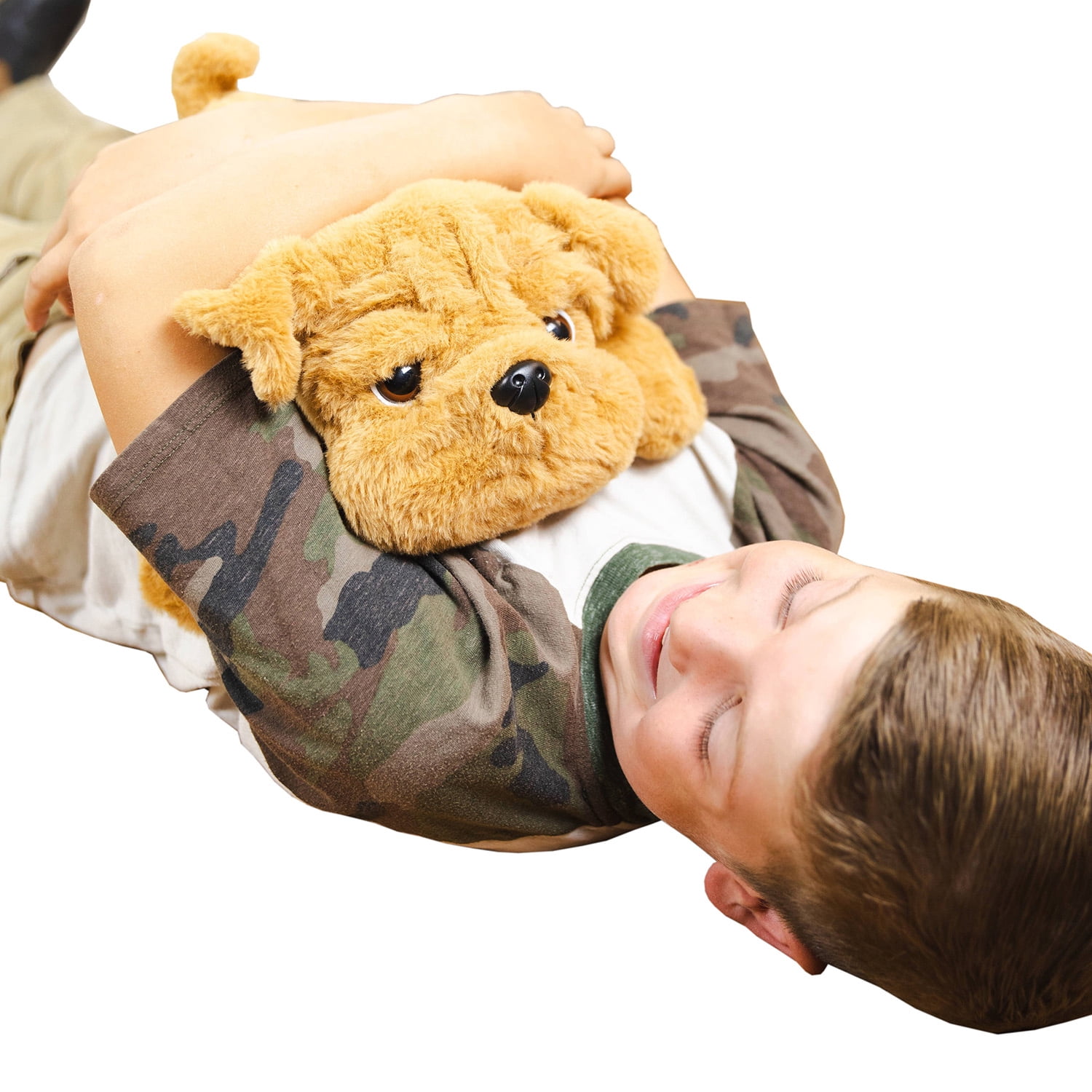 Bouncyband Happy Hugs Sensory Weighted Plush Bulldog