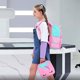 thumbnail image 2 of Mochila KLFVB, 3 unidades, unicornio con lentejuelas para niñas, con lonchera rosa, 15 pulgadas, 2 of 9
