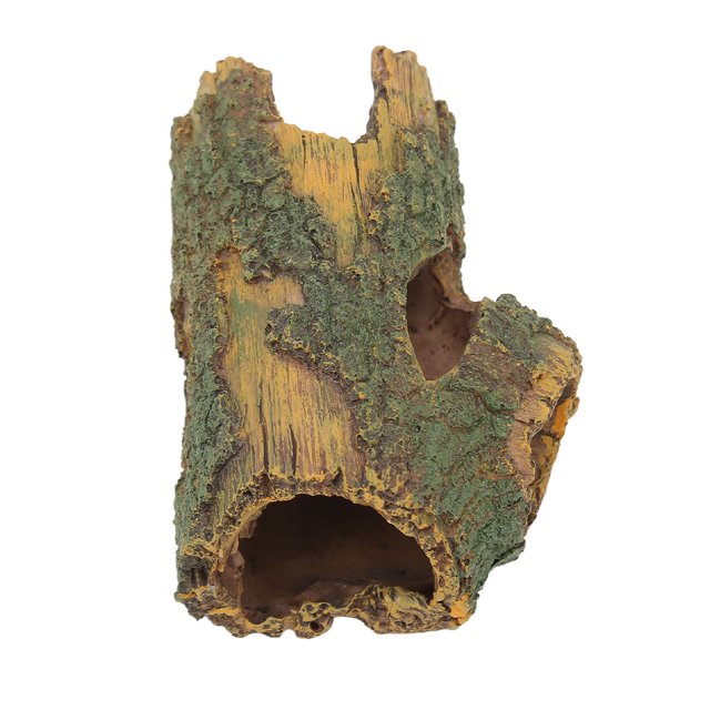 Adorno de Acuario Bling Bling Adorno de Agujero de Árbol Artificial Tronco de Madera