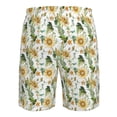 thumbnail image 6 of Naloa Bright Sunflowers Men's Beach Shorts, Surfing shorts, Swim trunks, Quick Dry Swim Trunks for Surfing Beach Fun - Large, 6 of 9