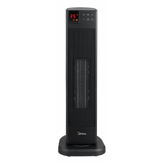 CALEFACTOR TORRE MIDEA MHC150RFBB 23 PULG DIGITAL CERAMICO negro 1