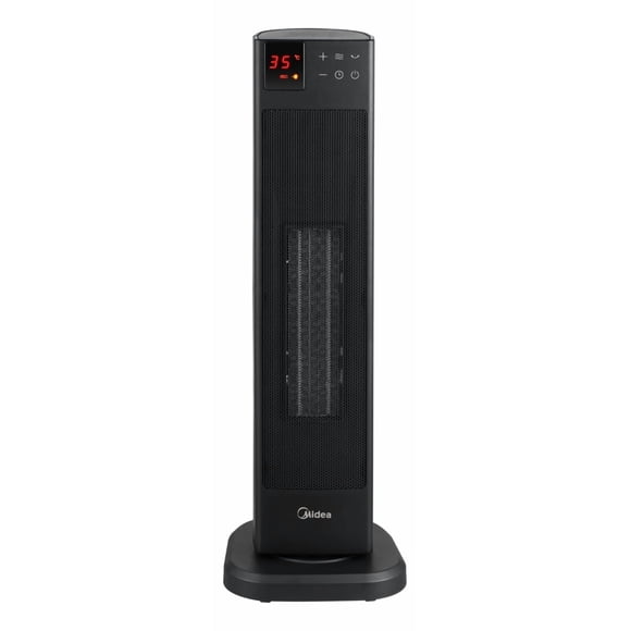 CALEFACTOR TORRE MIDEA MHC150RFBB 23 PULG DIGITAL CERAMICO negro 1
