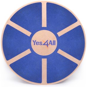 Yes4All Wooden Wobble Balance Board, 16-Inch Round Trainer