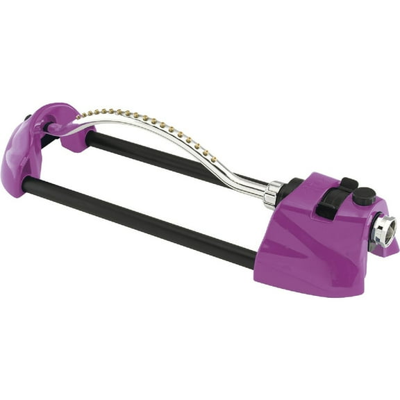 Dramm ColorStorm Heavy-Duty Metal 3000 Sq. Ft. Berry Oscillating Sprinkler 10-15006 706203