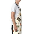 thumbnail image 3 of Bingfone Retro Vintage Tape Apron Gifts For Men, Women Professional Grade Chef Apron for Kitchen,BBQ & Grill, 3 of 8