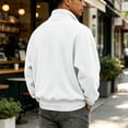 thumbnail image 5 of OIOLOYJM Sweatshirt for Men Vintage Quarter Zip Long Sleeve Collared Loose Fit Soft Pullover Shirts Vintage Big and Tall Winter Fashion Warm Comfortable Outfits, 5 of 5