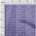 thumbnail image 2 of oneOone Cotton Silk Bluish Violet Fabric Jacobean Floral Diy Clothing Quilting Fabric Print Fabric By Yard 42 Inch Wide, 2 of 4