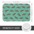 thumbnail image 2 of Pofeuu Cartoon Lobsters 4 Print Flannel Doormats Rug16"x24"Rug Washable Doormats Indoor Outdoor Rugs for Layered Front Door Mats, Porch, Kitchen, Entryway, 2 of 7
