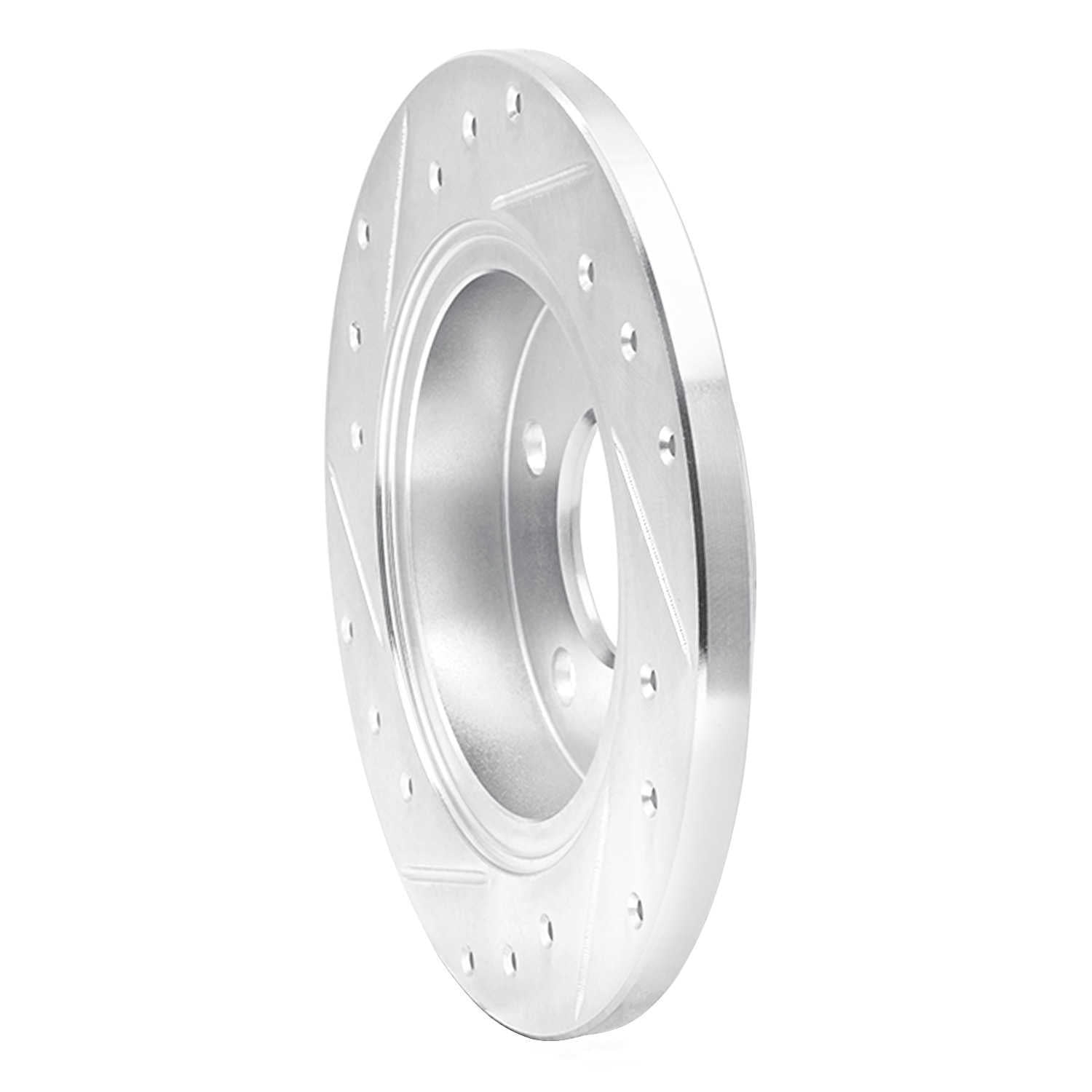 Dynamic Friction Company 631-54032R DFC Brake Rotor - Drilled And Slotted - Silver