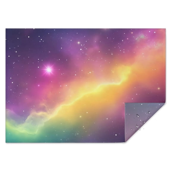 Colorful Tie Dye Nebula Pattern Rectangle Tablecloth 60"x84",Waterproof Polyester Rectangle Table Cloth, Wipeable Spillproof Polyester Tablecloth for Dining, Camping, Indoor and Outdoor