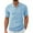 Blue, variant on Mens V Neck Jacquard Polo Shirt Stretch Short Sleeve Polo Shirts for Men