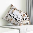 thumbnail image 3 of Home Sweet Pillow Covers 26x26 Inch Decorative Throw Pillow Cover, Wreath Botanical Farmhouse Plants Gradient Brown Sofa Pillowcases Accent Cushion Case Home Decor Bedroom Living Room, 3 of 6