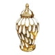 thumbnail image 4 of Tarro de jengibre de porcelana con tapa, tarros de almacenamiento, tarro de templo para arreglos florales de escritorio, M, 4 of 9