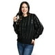 thumbnail image 1 of Sueter de punto con lentejuela Roman Fashion / Juvenil, 4004 (Negro / Plata) negro CH, 1 of 5