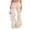 60#Beige, variant on Women Boho Ruffle Mesh Pants Sexy Flare Beach Cover Up Pants Sheer Going Out Bottom Pool Party Festival Rave Vacation