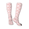 thumbnail image 4 of Haiem Rabbit And Cherry Socks, Funny Novelty Crazy Design Cotton Socks Sports Socks Knee High Socks For Men, Women,1Pairs - Gift For Working Friends, 4 of 9