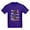 Purple, variant on - Too Many Trains White Lettering T Shirt - Dark T-Shirt Kids XS-XL