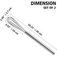 thumbnail image 3 of 2 Pack Mini Slim Whisks, 10 inch Stainless Steel Small Whisks Tiny Balloon Wire Whisk for Cooking Milk Egg Baking Blending Whisking Beating Stirring, 3 of 7