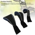 thumbnail image 4 of 3PCS Club Head Covers, Universal Elastic Long Neck Headcovers Set, Thick Material, Fine Stitching, Full Guard for Clubs, Prevent Slipping, 4 of 7