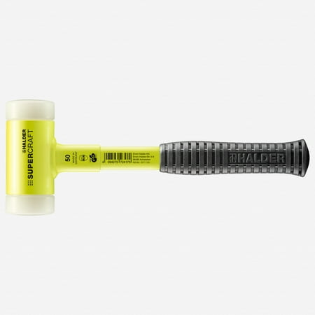UPC: 4030618309437 | Halder Supercraft HI-VIZ Dead Blow Non-Rebounding Hammer with Nylon Face Inserts and Steel Housing 1.97 / 40.57 oz.