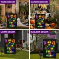 thumbnail image 4 of Halloween Garden Flag with Solar LED Lights, 12x18in Double Sided Halloween Flag, Garden Flag for Solar Halloween Decorations Outdoor, 4 of 5