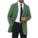 thumbnail image 1 of ABRIGOS DE HOMBRE CHIC INSPIRADOS, Color Sólido, Cuello con Muesca, Abrigo Largo de Invierno L Verde Oliva, 1 of 6