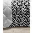 thumbnail image 3 of Cow Print Down Alternative Comforter, Black and White Striped Dots with Abstract Style Farm Animal Hide Agriculture, Microfiber Quilt for All Season, 5 Sizes, Black White, by Ambesonne, 3 of 3