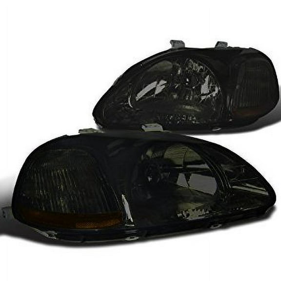 Spec-D Tuning 2LH-CV96G-RS Honda Civic JDM Smoke Crystal Headlights Corner L R