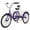 Rose purple, variant on 24"/26'' Adult Tricycles for Women, Men with Big Basket, 7 Speed 3 Wheel Bikes for Adults, Low-Step Through Frame Tricycle for Adults Seniors, Stable and Safe