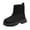 Black, variant on Boys Girls High Top Combat Ankle Boots Kids Waterproof PU Leather Fall Boots Winter Warm Snow Outdoor Hiking Shoes Toddler Non Slip Texture Soft Durable Walking Boot