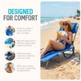 thumbnail image 3 of Ostrich The Original Chaise Lounge Beach Chair and Custom Fitted Towel Cover, 3 of 11